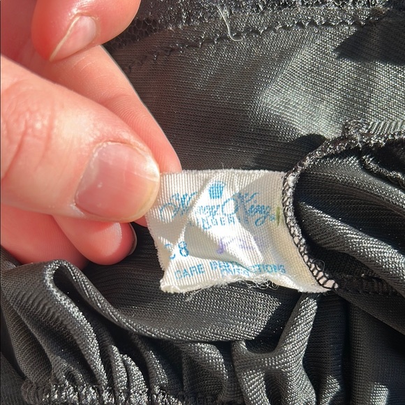 Vintage Elegant Black Lace Slip Dress - Picture 2 of 6